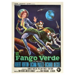 Original Vintage By Filmplakat Der grüne Schleim Il Fango Verde Horror SciFi Film