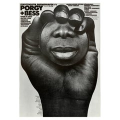 Original Vintage Music Advertising Poster Porgy Bess Stadttheater Bremerhaven