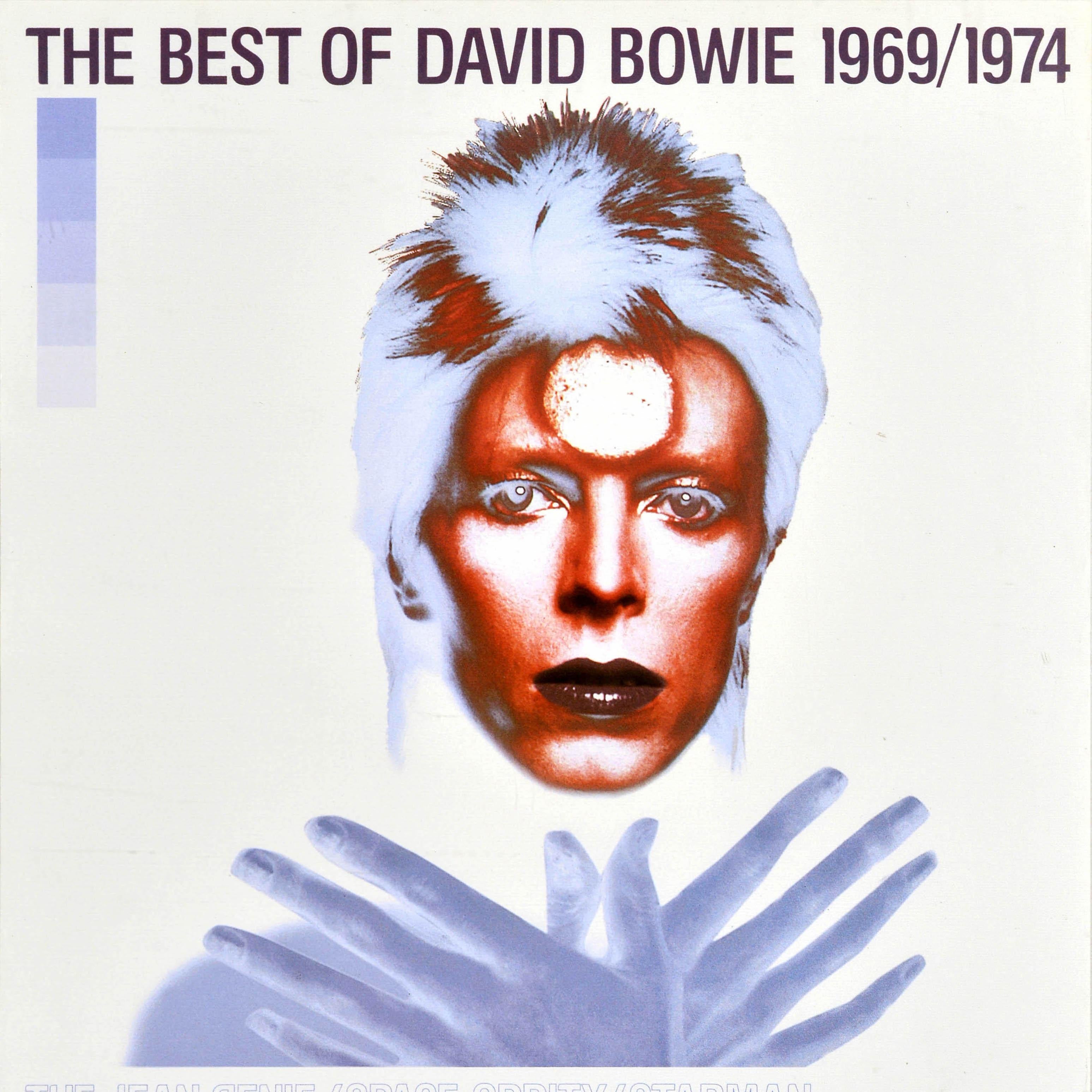 Original Vintage Music Advertising Poster The Best Of David Bowie Ziggy Stardust (Britisch) im Angebot