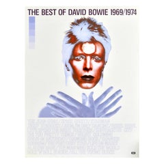 Original Vintage Music Advertising Poster The Best Of David Bowie Ziggy Stardust