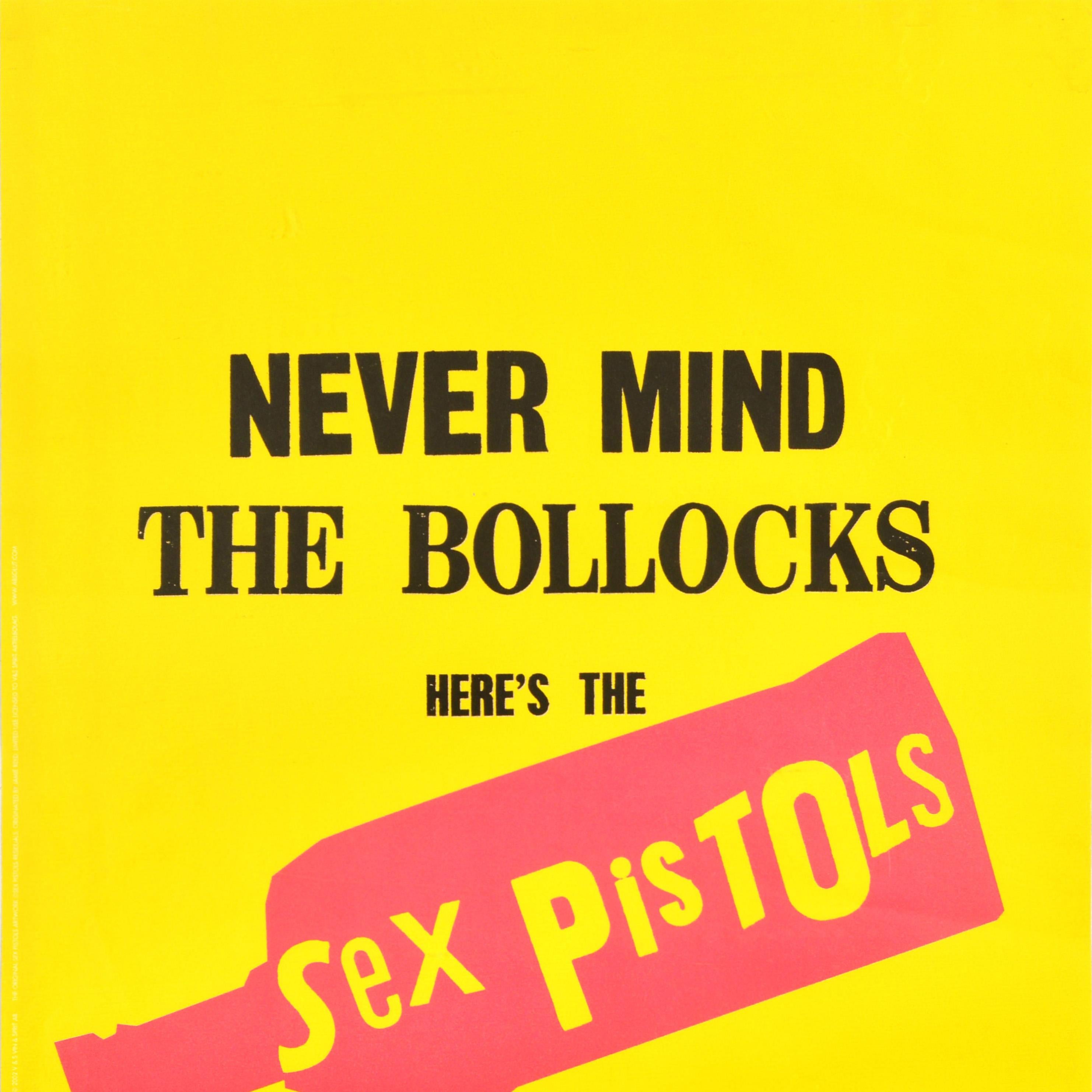 Original Vintage Music Poster Absolut Vodka Sex Pistols Never Mind The Bollocks Británico en venta