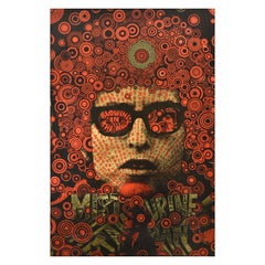 Original Vintage Music Poster Bob Dylan Blowin In The Mind Martin Sharp Design/One