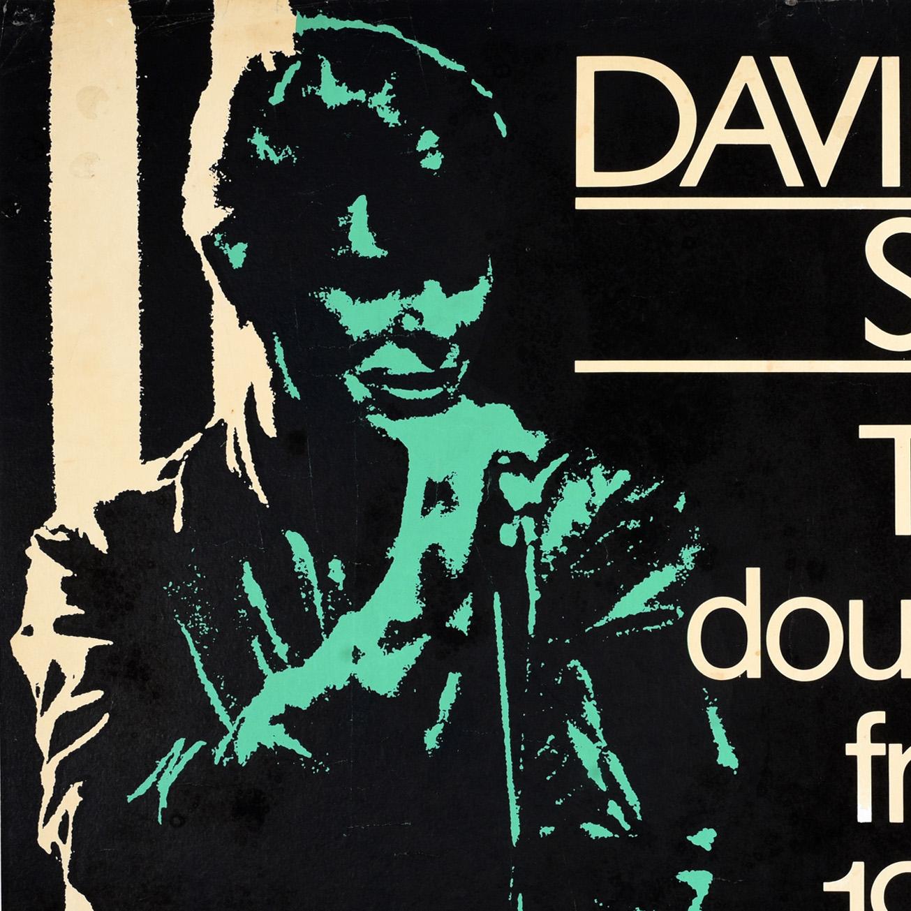 Original Vintage Music Poster David Bowie Stage Live Double Album Rock In Good Condition For Sale In London, GB