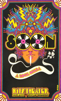 Original Vintage Musical Advertising Poster Soon Rock Opera David Edward Byrd