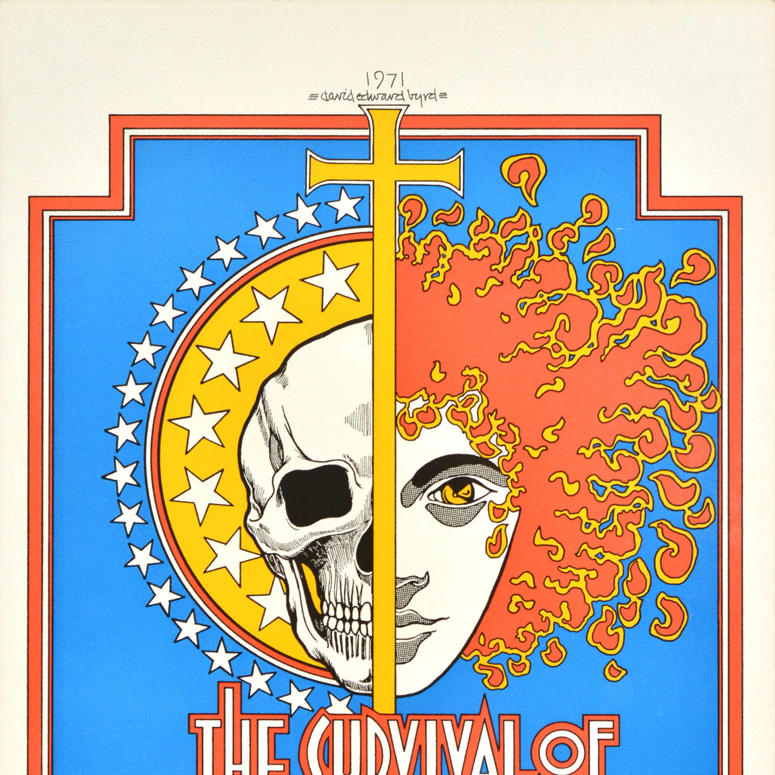 American Original Vintage Musical Advertising Poster The Survival Of St Joan David Byrd For Sale