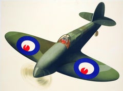 Original Vintage My Goodness My Guinness Poster Drink Race RAF Spitfire Design