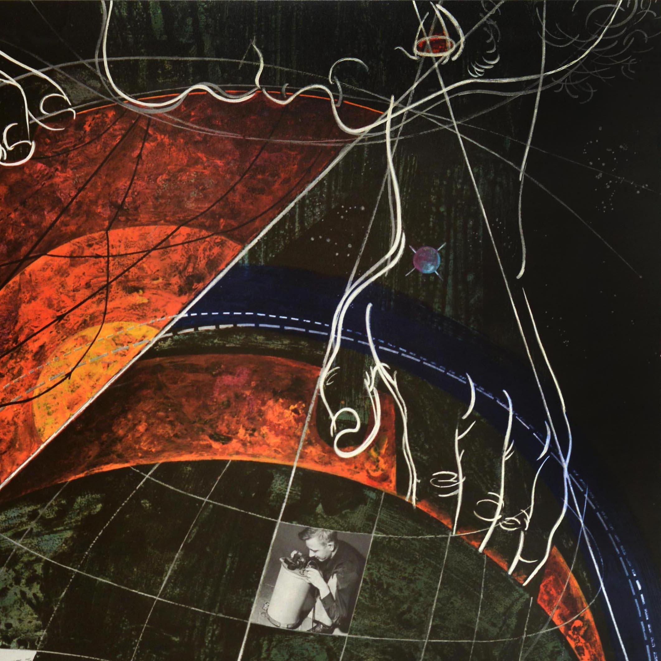 Americano Poster dell'Accademia Nazionale delle Scienze NAS originale d'epoca Terra Herbert Danska in vendita