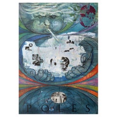 Original Vintage National Academy of Sciences NAS Poster Poles Herbert Danska