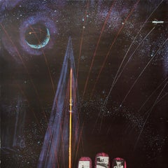 Original Vintage National Academy of Sciences NAS Poster Space Herbert Danska