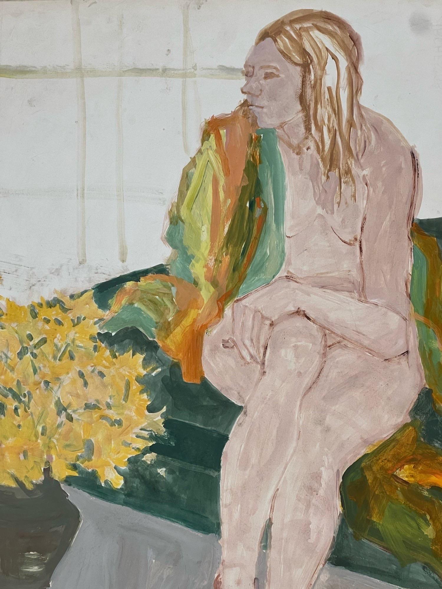 Mid-Century Modern Original Vintage Nude Artwork For Sale