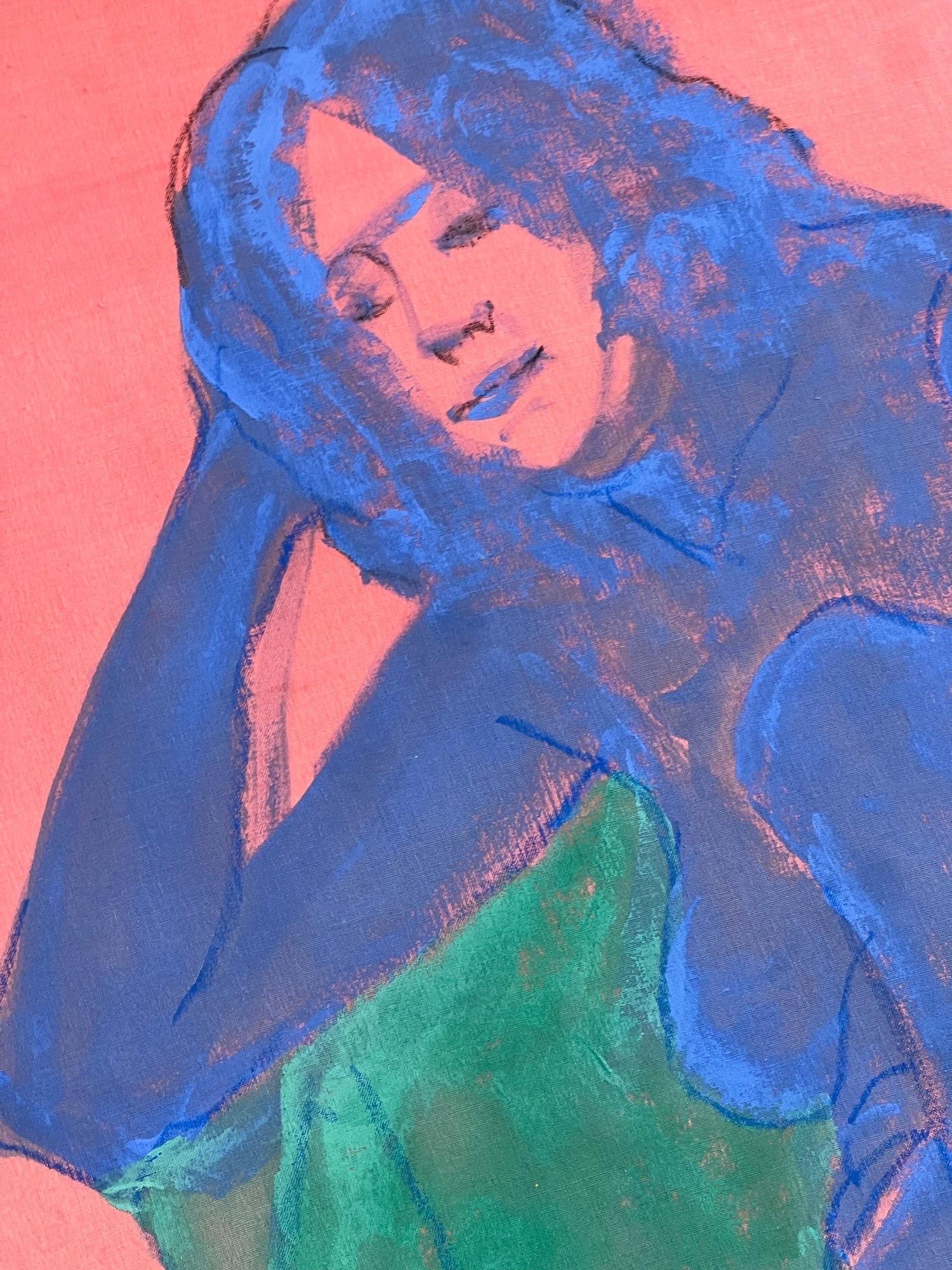 Late 20th Century Original Vintage Nude Artwork For Sale