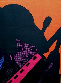 Original vintage opsaaal African American people poster 1968