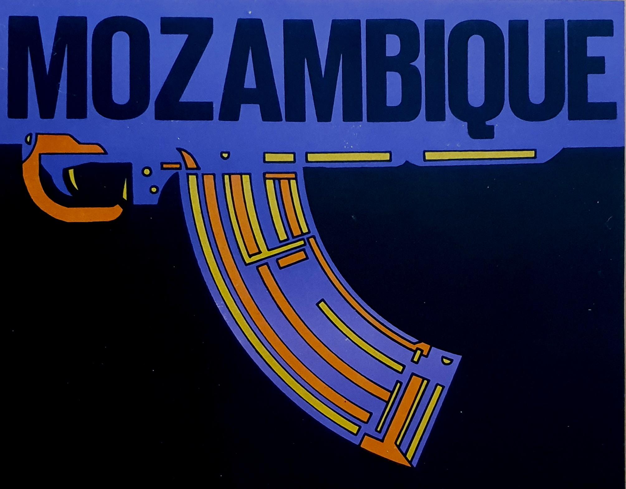 Mid-20th Century Original vintage opsaaal Mozambique poster 1969 For Sale