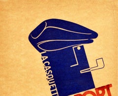 Original Vintage Paper Sheet Advertising Grand Sport Cap La Casquette Champions