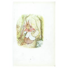 Original Vintage Peter Rabbit Print After Beatrix Potter. C.1920
