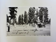 Original Vintage Photo; The Lake Tahoe Area "Early Tennis Image" Circa 1920