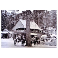 Foto originale d'epoca; L'area del lago Tahoe "Inspiration Point", circa anni '30