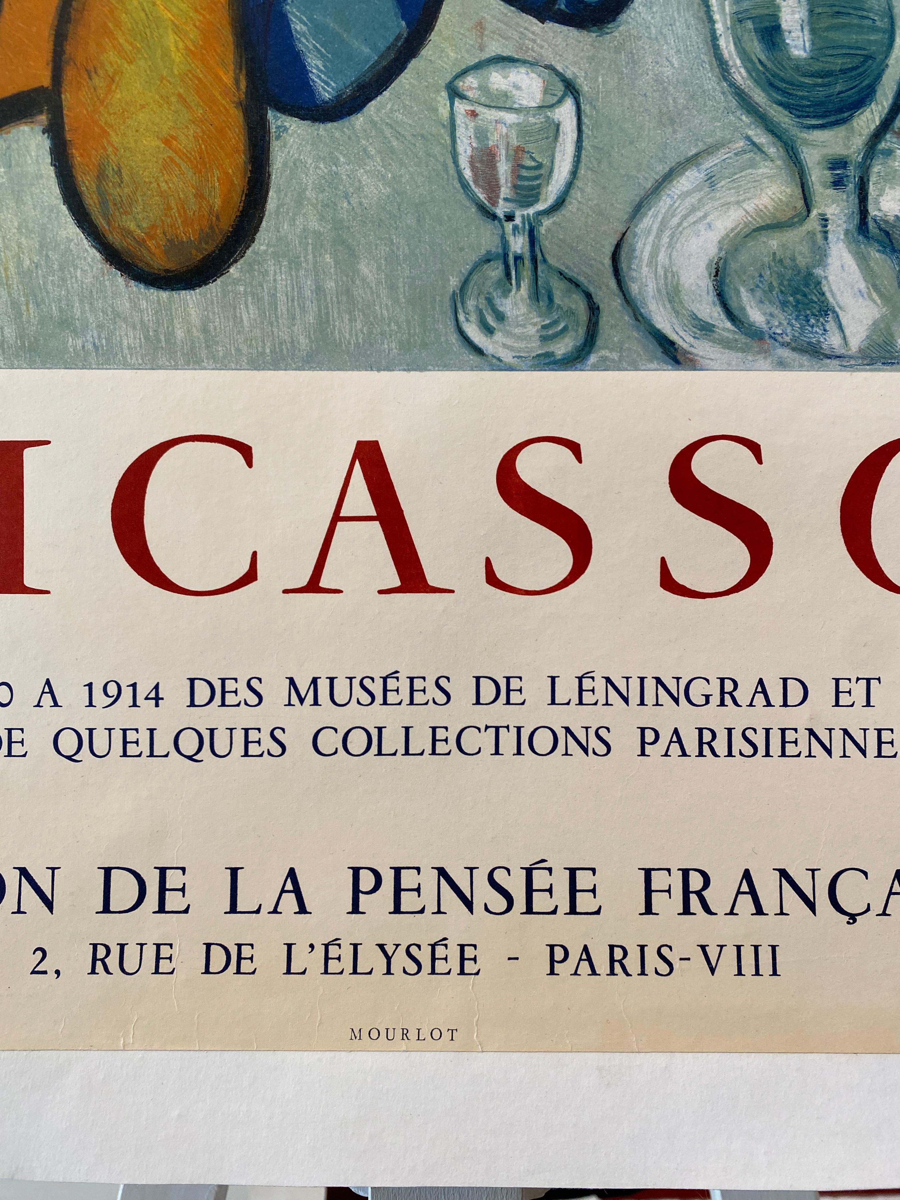 Cartel Vintage Original de la Exposición PICASSO, 