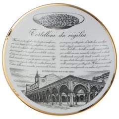 Original Vintage Piero Fornasetti's "Tortelloni" Plate