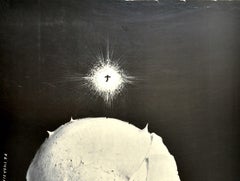 Poster cinematografico originale d'epoca polacco Kraksa Mask Design Un gioco pericoloso