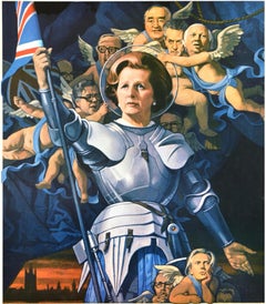 Original Vintage Political Poster Sunday Times Margaret Thatcher PM First Year