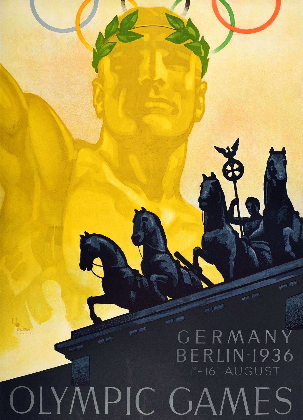 affiche jeux olympiques de berlin 1936