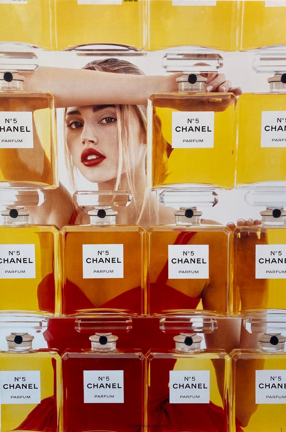 Original Vintage Poster 1999 Chanel No. 5 Poster Perfume Bottles

The Chanel no. 5 bottle is the most iconic perfume bottle of the 21st century, it epitomises elegance and especially when Marylin Monroe famously said that what she wore to bed was,