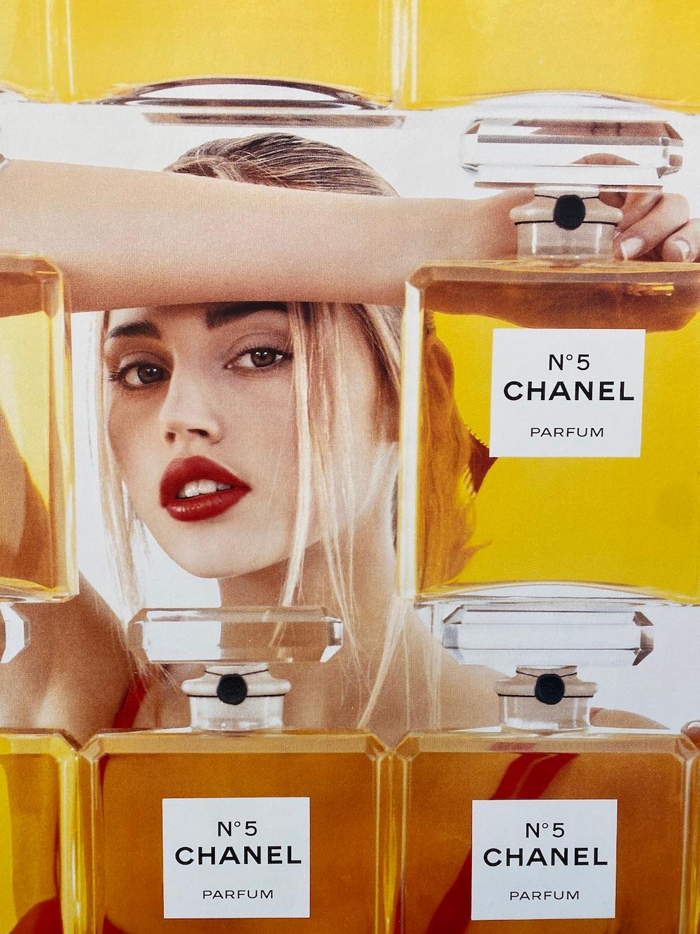 French Original Vintage Poster 1999 Chanel No. 5 Poster Perfume Bottles