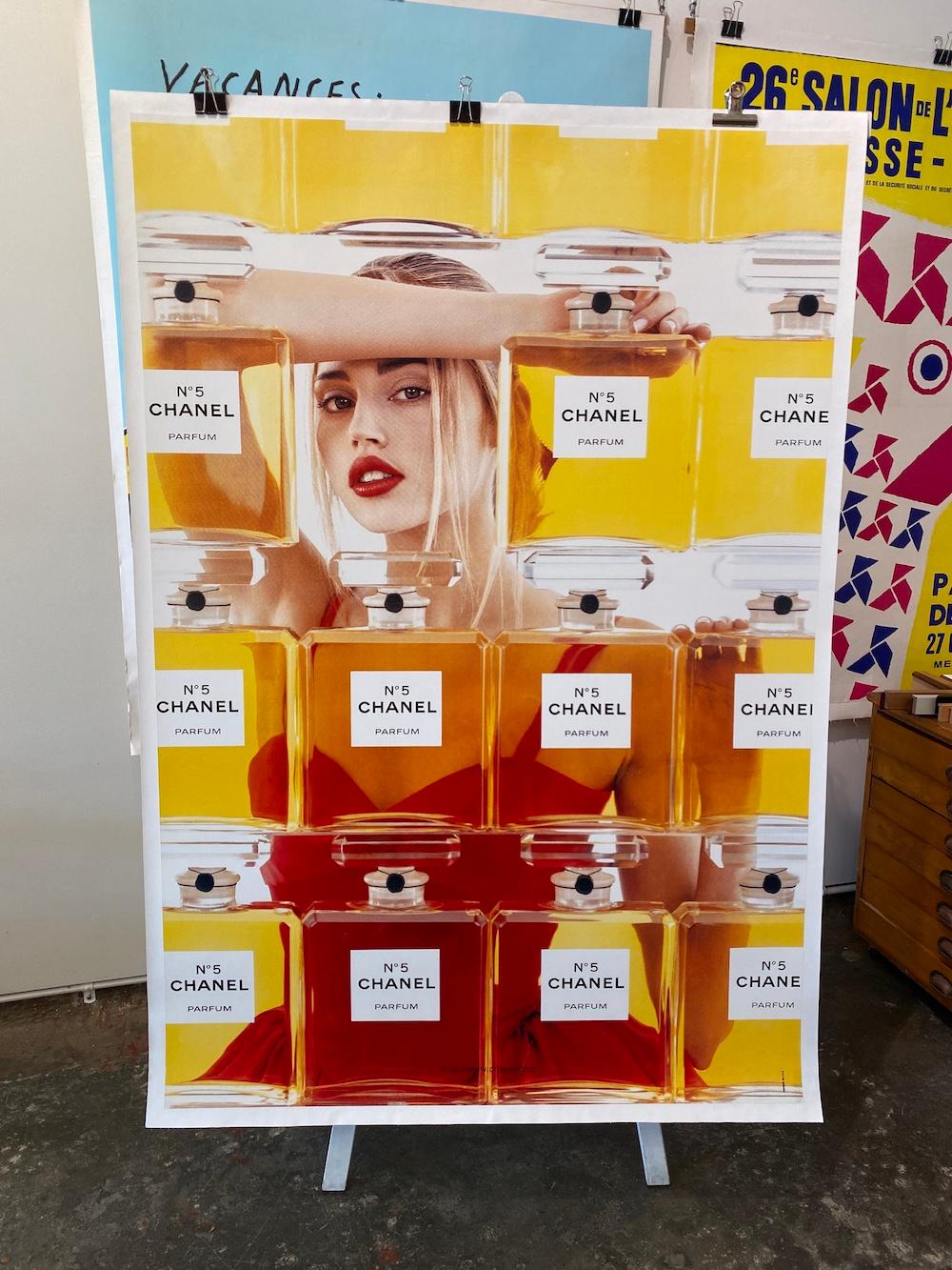 Late 20th Century Original Vintage Poster 1999 Chanel No. 5 Poster Perfume Bottles