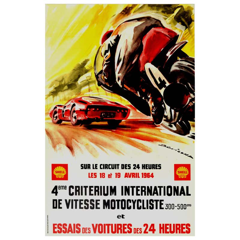 Original Vintage Poster 1969 Rallye Monte Carlo Rally Racing Motor ...