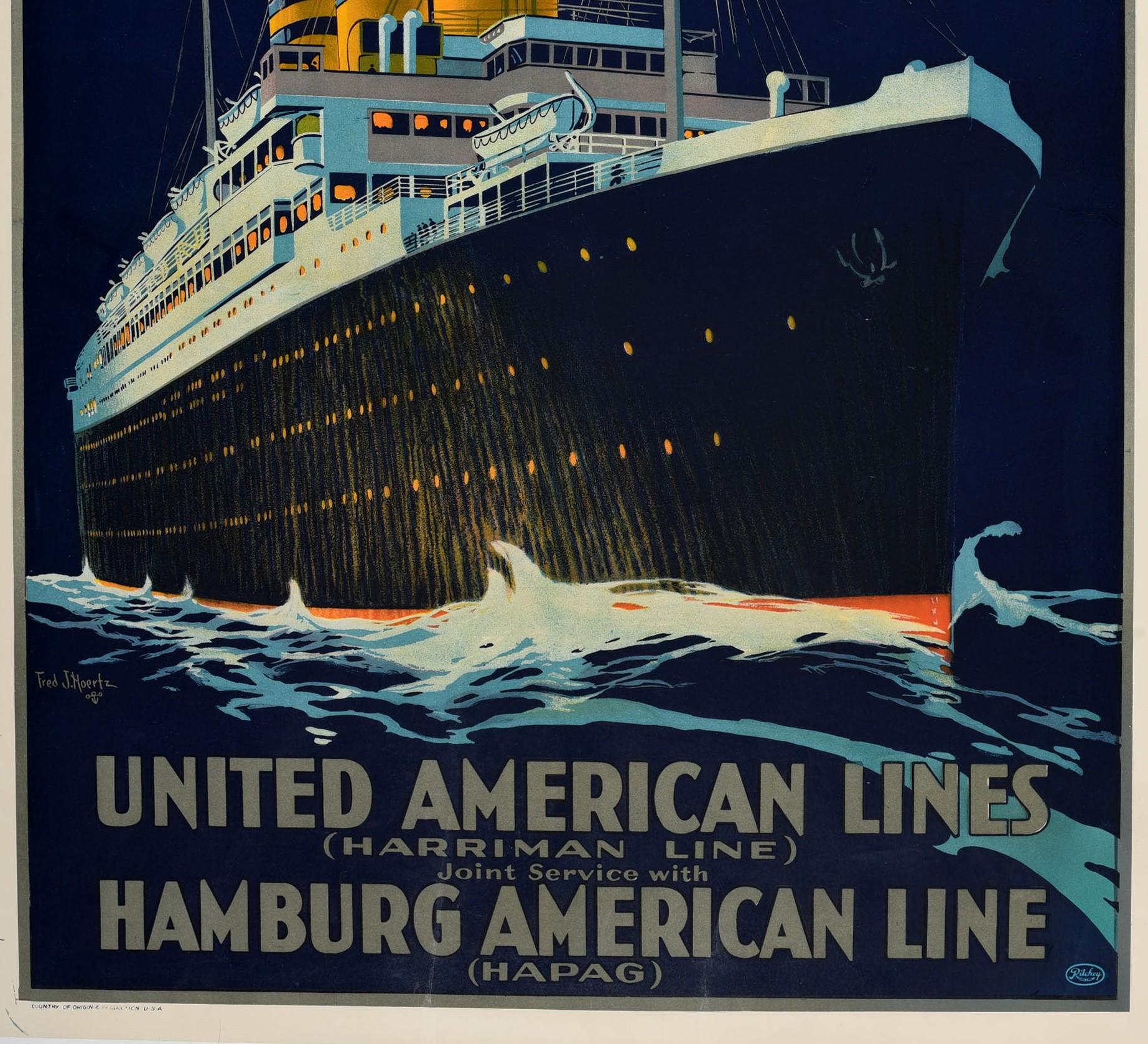 vintage ocean liner posters