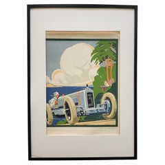 Original Vintage Poster Alexis Kow Grand Prix du Cap D´Antibes 1929
