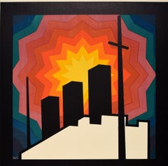 Original Vintage Poster Anchor Line Glasgow New York Modernism Cruise Travel