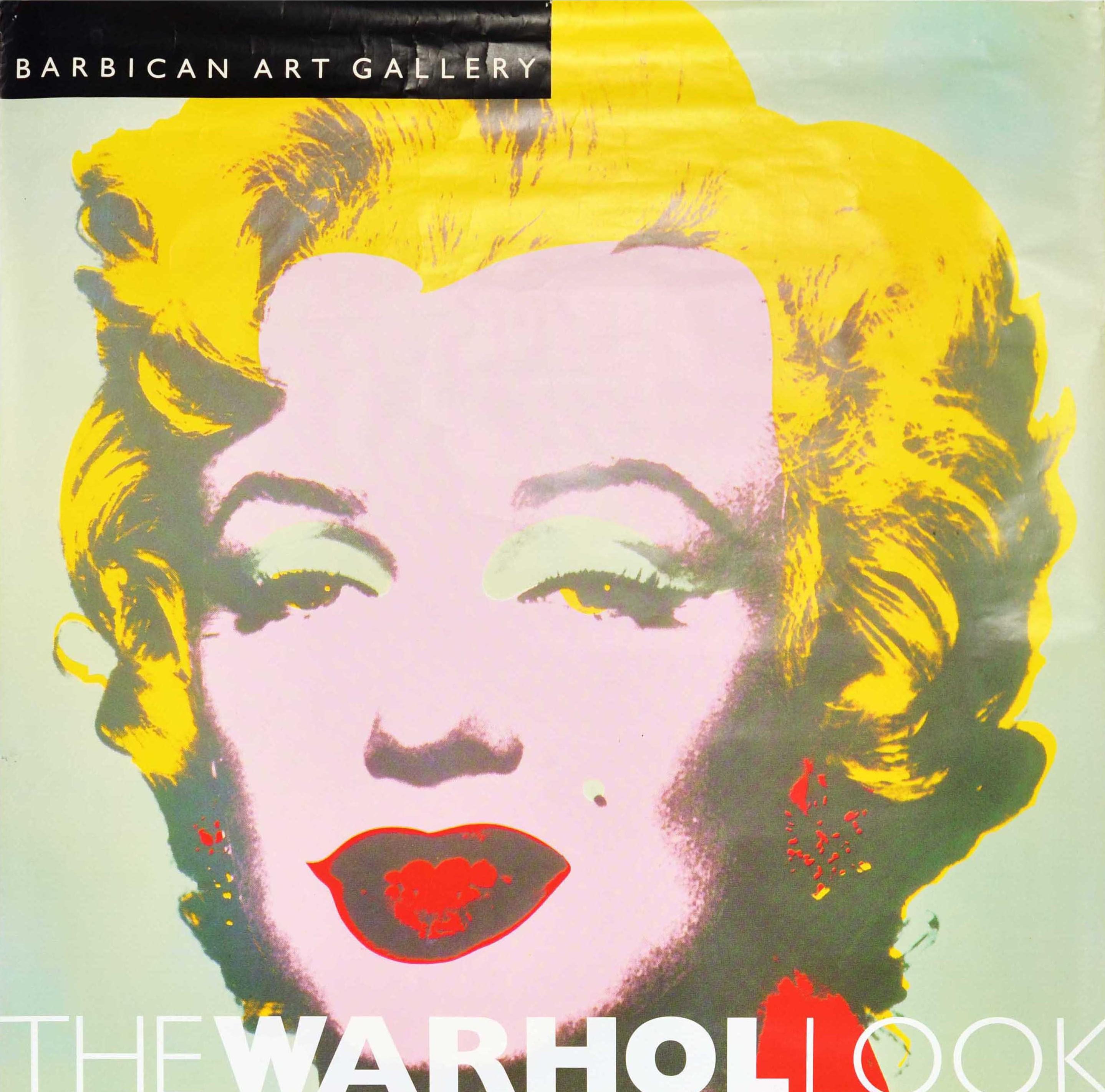 Affiche vintage d'origine Andy Warhol Glamour Exhibition Marilyn Monroe Pop Art Bon état - En vente à London, GB