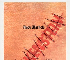 Original Vintage Poster Andy Warhol's Frankenstein By Paul Morrissey Horror Film