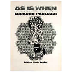 Original Vintage Poster As Is When Paolozzi Art Exhibition Ludwig Wittgenstein