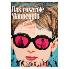 Original Retro Poster Audrey Hepburn Fred Astaire Funny Face Movie German Art