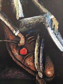 Póster original de época, Bally Rocks Man de Alain Gauthier, 1970