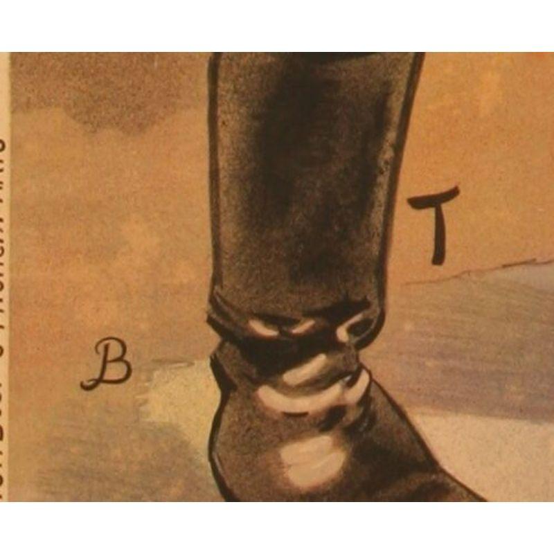 Original Vintage Plakat-Bas-Fonds von Paris-Aristide Bruant-Lautrec, 1895 im Zustand „Gut“ im Angebot in SAINT-OUEN-SUR-SEINE, FR