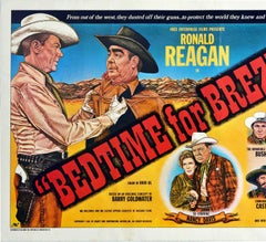 Original Vintage Poster Bedtime For Brezhnev Cold War Political Satire USSR USA