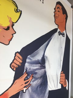 Original Vintage Poster, 'BEMBERG “OCCHIO ALLA FODERA' by Rene Gruau