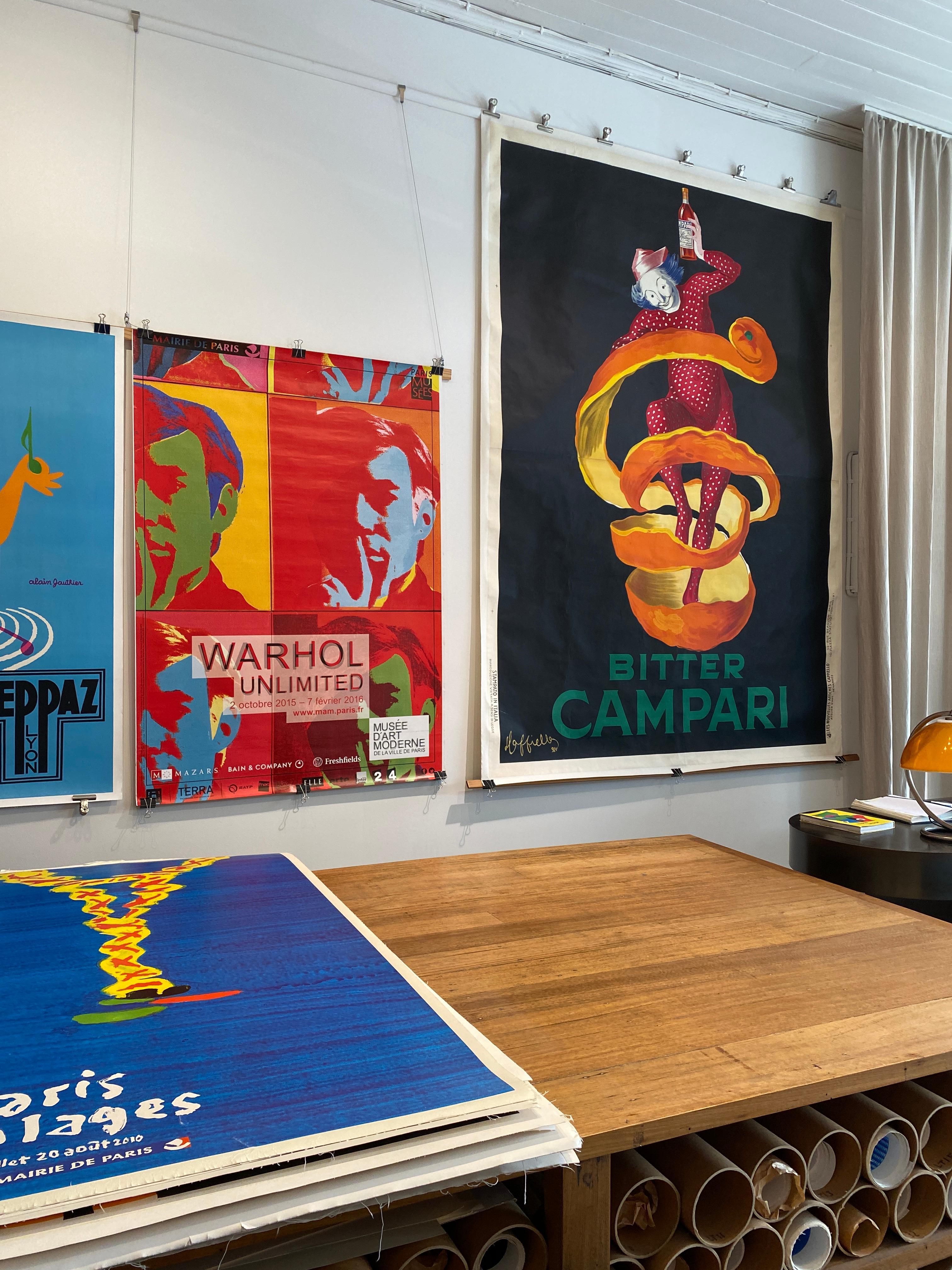 Original Vintage-Poster, Bitter Campari Spiratello Cappiello 1921, Oversize im Angebot 2