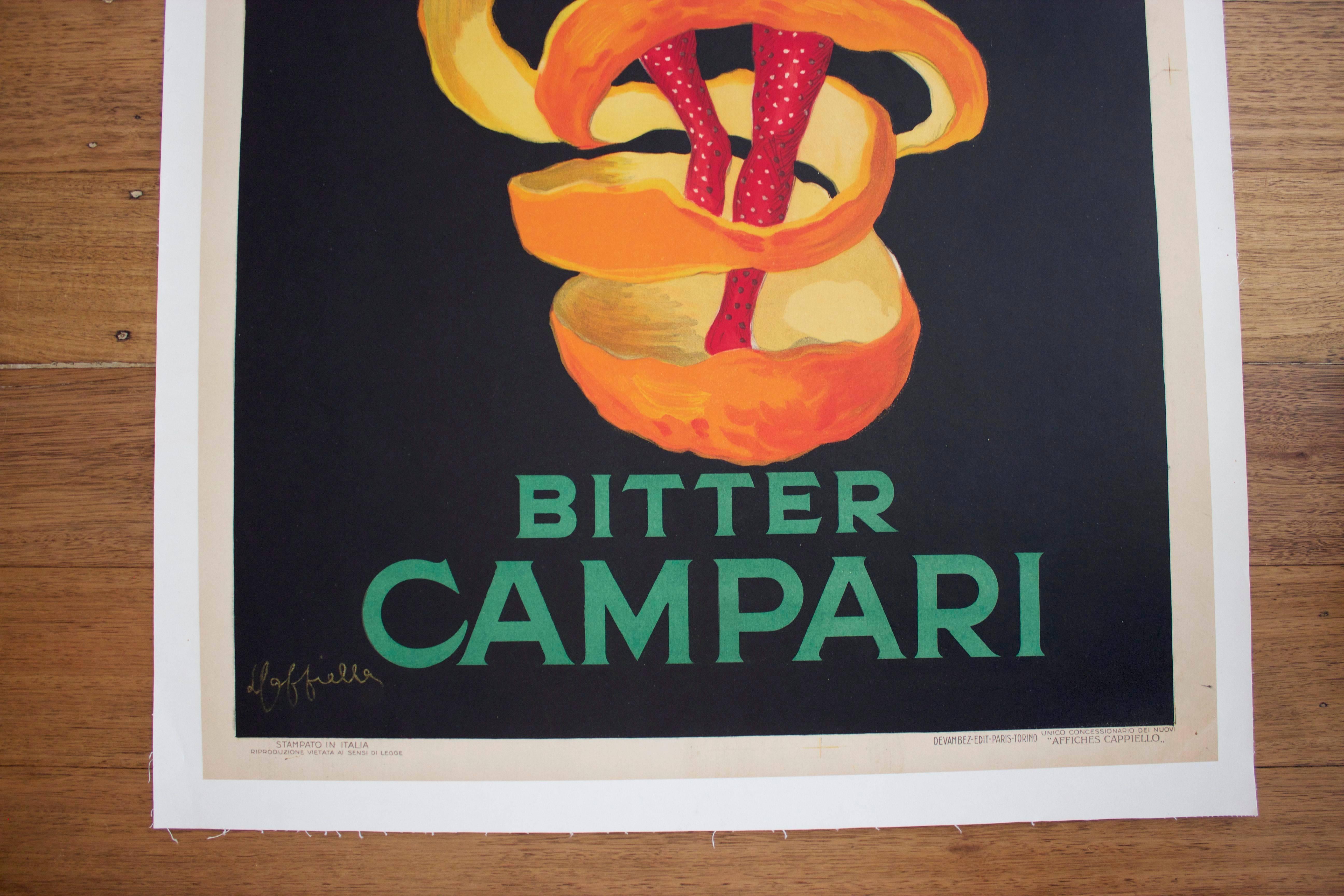 bitter campari poster vintage