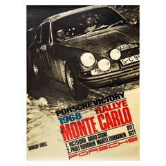 Original Vintage Poster BMW 1800TI 24h De Spa Francorchamps Victory Auto Racing