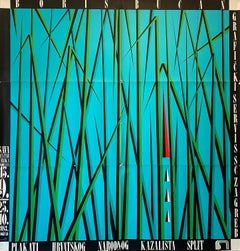 Cartel Vintage Original Boris Bucan "GRAFICKI SERVIS ZAGREB", C. 1980