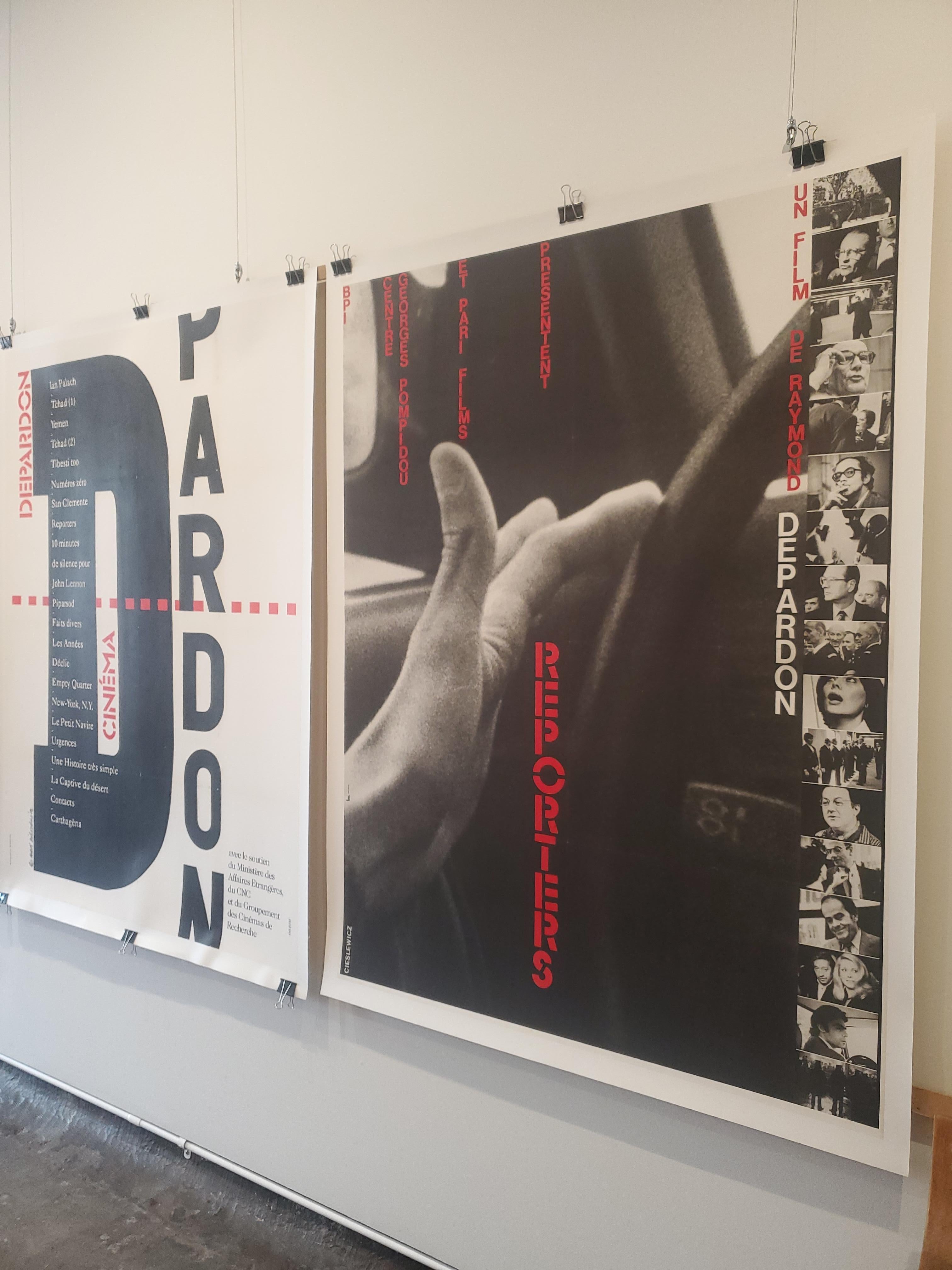 Mid-Century moderno Poster originale d'epoca di Cieslewicz, circa 1970 