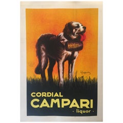 Original Vintage Poster 'Campari Liquor Le Saint Bernard' by Leonetto Cappiello