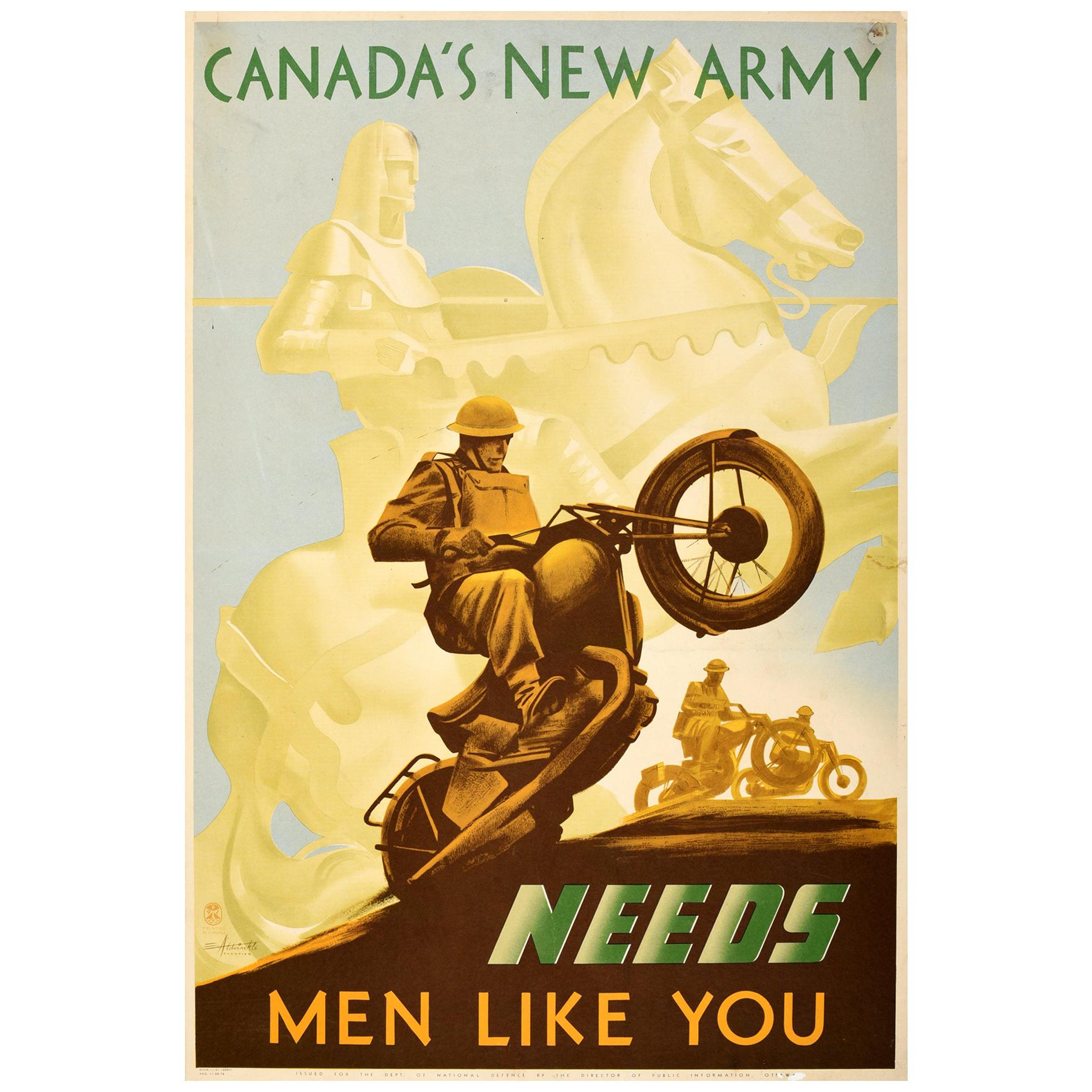 Original Vintage Poster Canada's New Army Needs Men Like You Military  Defence For Sale at 1stDibs | canada's new army poster, vintage military  poster, vintage swiss porn