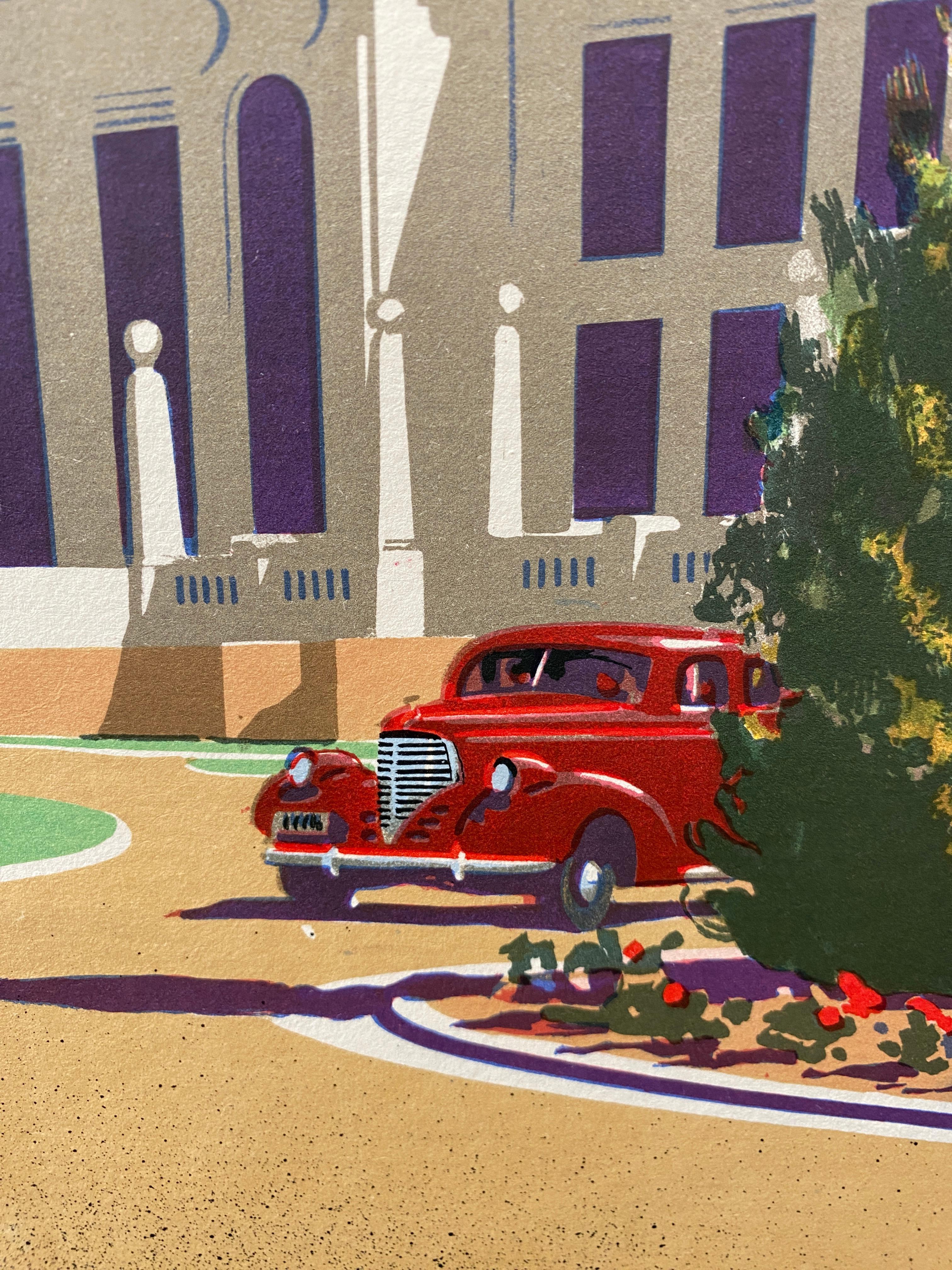 Mid-20th Century Original Vintage Poster, Canberra Australian Capital Territory by Trompf, 1930 For Sale