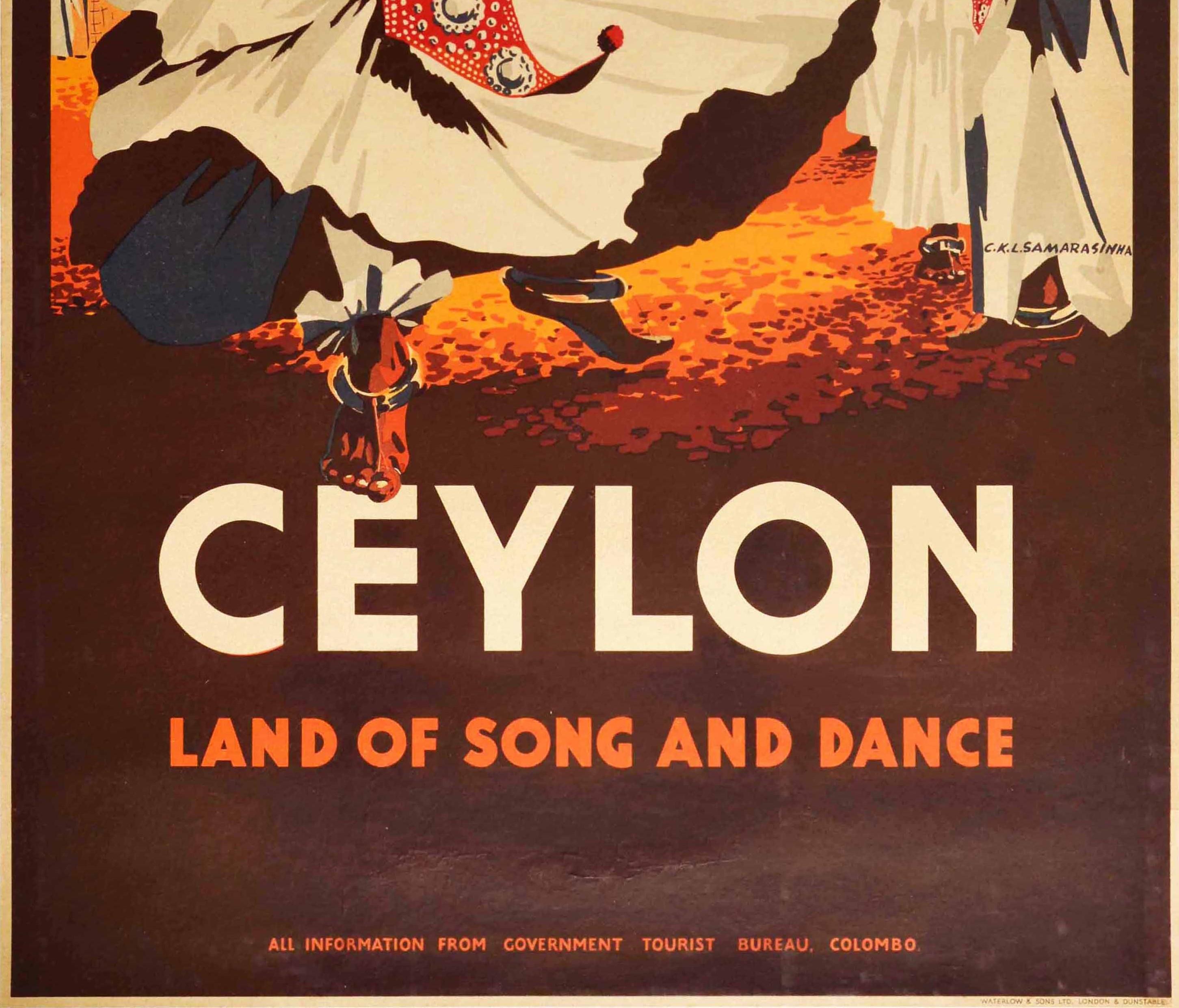 ceylon vintage poster